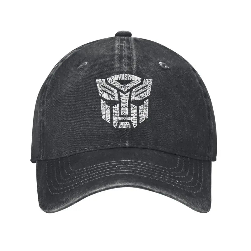 White Transformer Autobots Film Baseball Cap