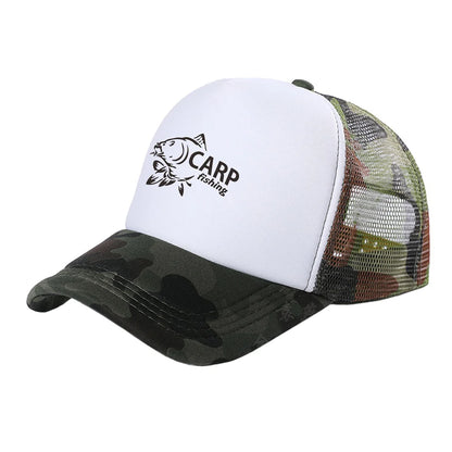 Carp Fish Trucker Caps Men Funny Fishing Printing Hat Baseball Cap