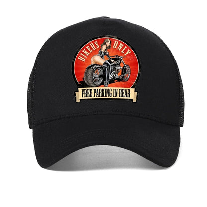 Born To Ride Forced To Work Funny Men Hat Fashion Motorcycle Lovers Baseball Cap