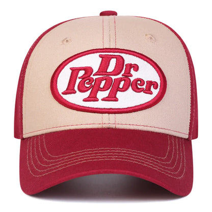 Unisex Dr Pepper Letter Embroidery Baseball Caps