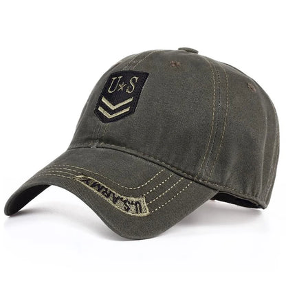 Unisex US Letter Embroidery Baseball Caps Sunscreen Hat Sports Cap