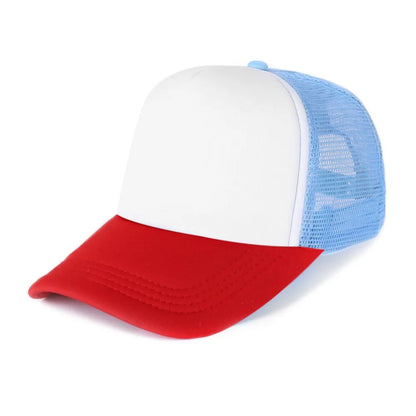 Unisex Spong Mesh Baseball Cap Breathable Adjustable Peaked Cap