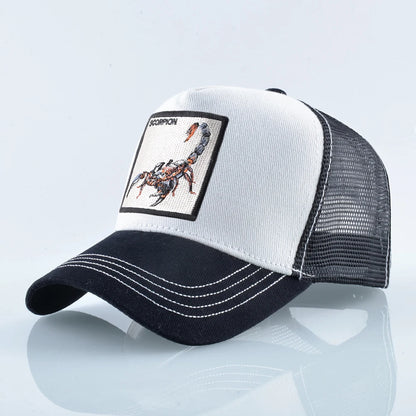 Unisex Baseball Cap With Embroidery Scorpion Patch Men's Baseball Cap Women