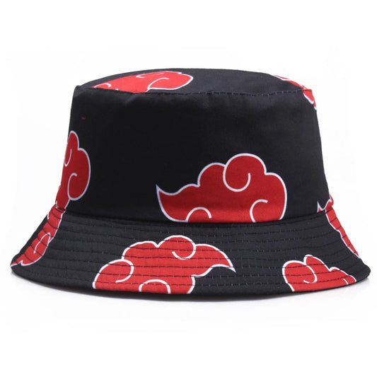 Outdoor Sunscreen Bucket Hat Men's Japanese Art Cartoon Print Cloud Fisherman