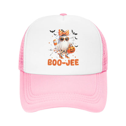 Halloween Boo Cute Ghost Mesh Baseball Caps