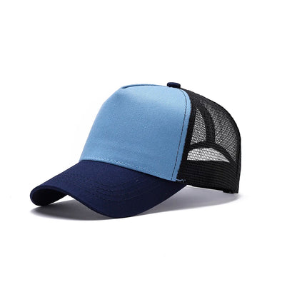 Summer Color-Block Breathable Mesh Baseball Cap