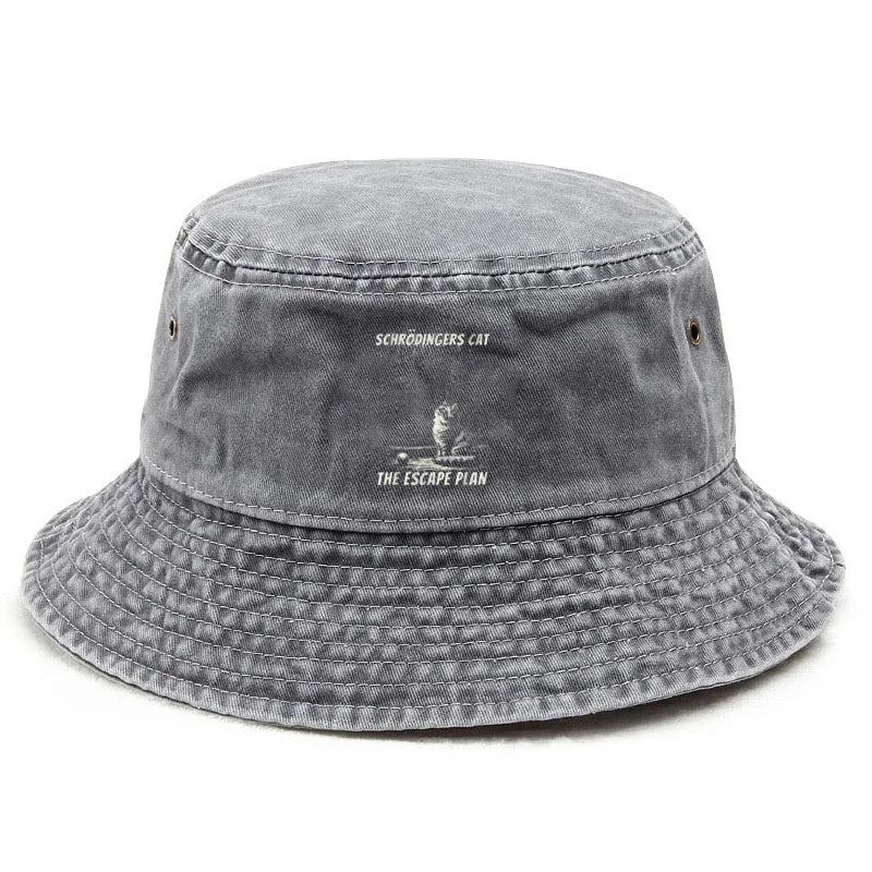 Cotton Washed Bucket Hat Vintage Fishing Hat For Unisex Sun Protection