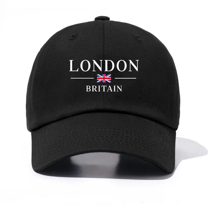 London Print Baseball Cap For Adults