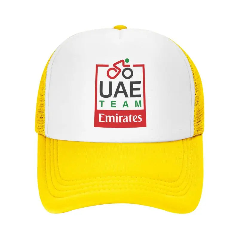 UAE Road Vehicle Print Mesh Baseball Cap