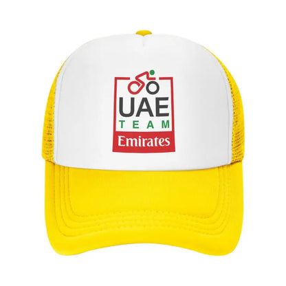 UAE Road Vehicle Print Mesh Baseball Cap