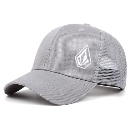 2025 New Diamond Embroidered Cotton Mesh Hat Men's Hip Hop Hat Decorative Hat Women's Baseball Hat