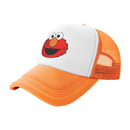 Elmo Cartoon Sesames Streets Trucker Hat Baseball Cap