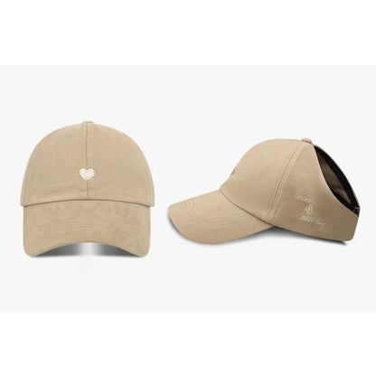 Summer Baseball Cap Breathable Women High Ponytail