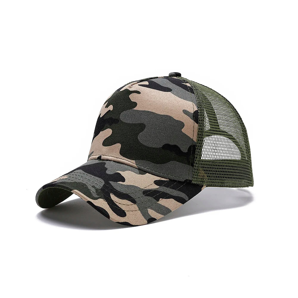 Summer Color-Block Breathable Mesh Baseball Cap