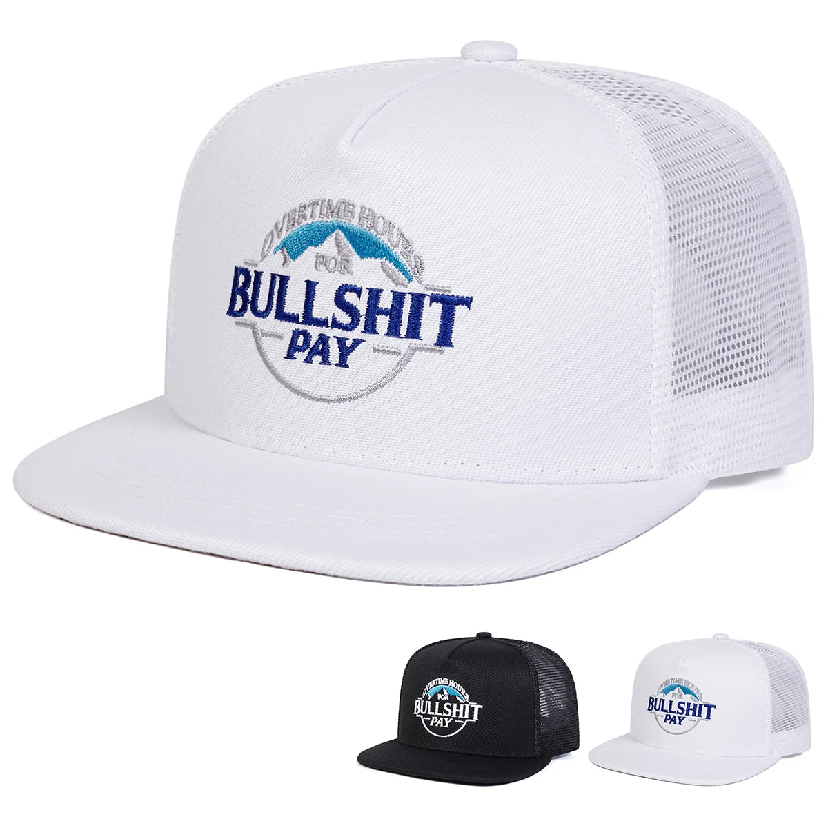 Unisex BULLSHIT PAY Embroidery Hip-Hop Hats Snapback Caps Baseball Caps