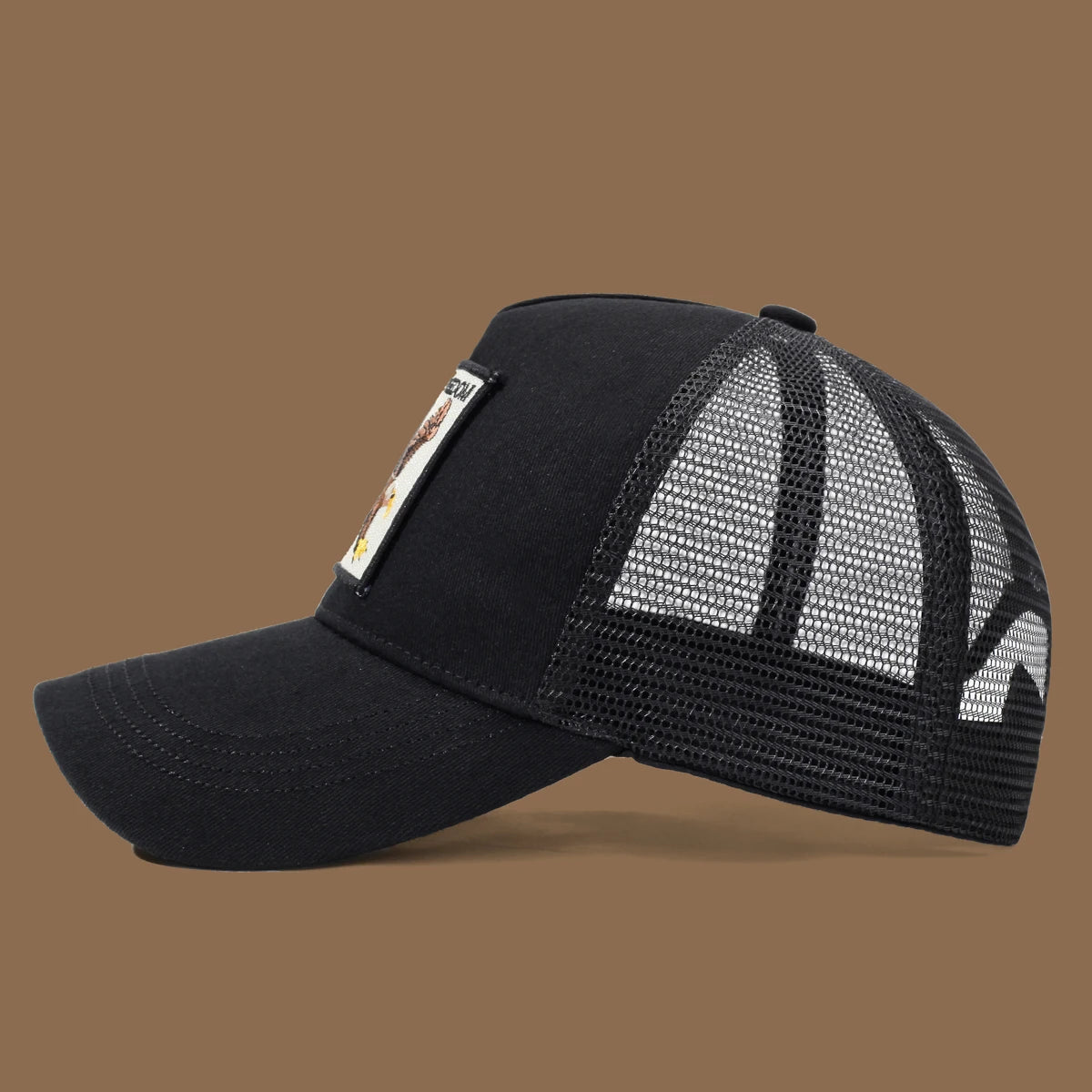 Unisex Baseball Cap With Eagle Embroidery & Applique