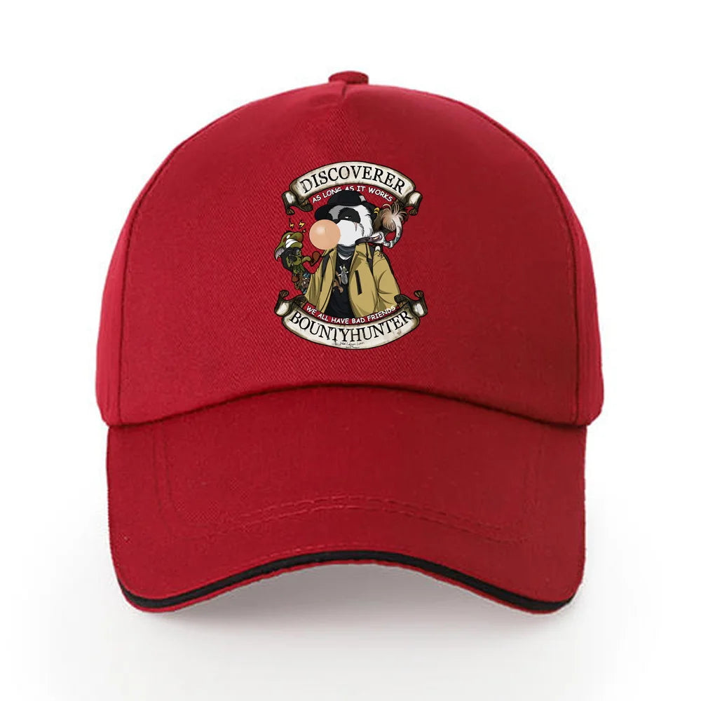 Summer Baseball Cap Solid Cotton Sun Hat Samurai Print