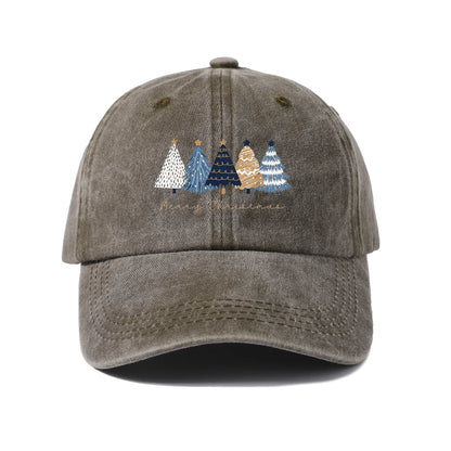 Vintage Washed Baseball Cap with Eee Merry Graphic