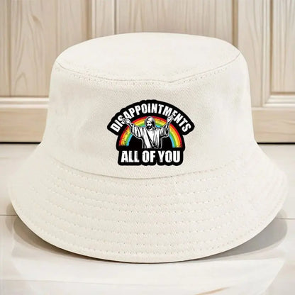 Jesus and Rainbow Pattern Fisherman's Hat