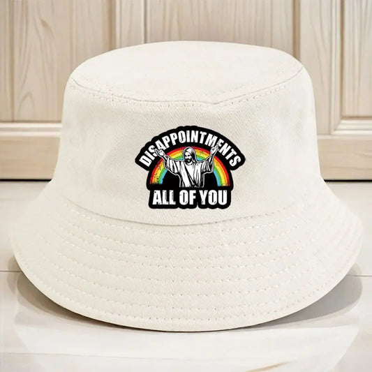 Jesus and Rainbow Pattern Fisherman's Hat