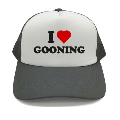 Funny I Love Gooning Baseball Caps Cool Summer Men Mesh Net Hat