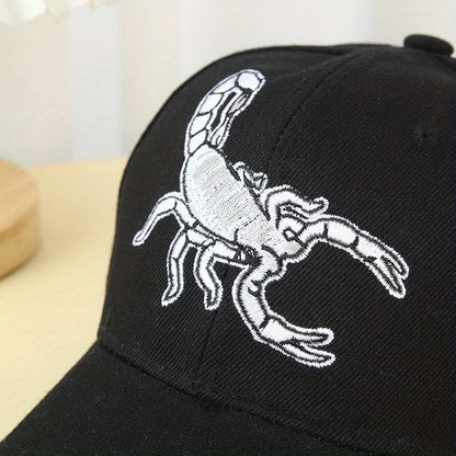 Scorpion Embroidery Korean Style Fashion Baseball Cap