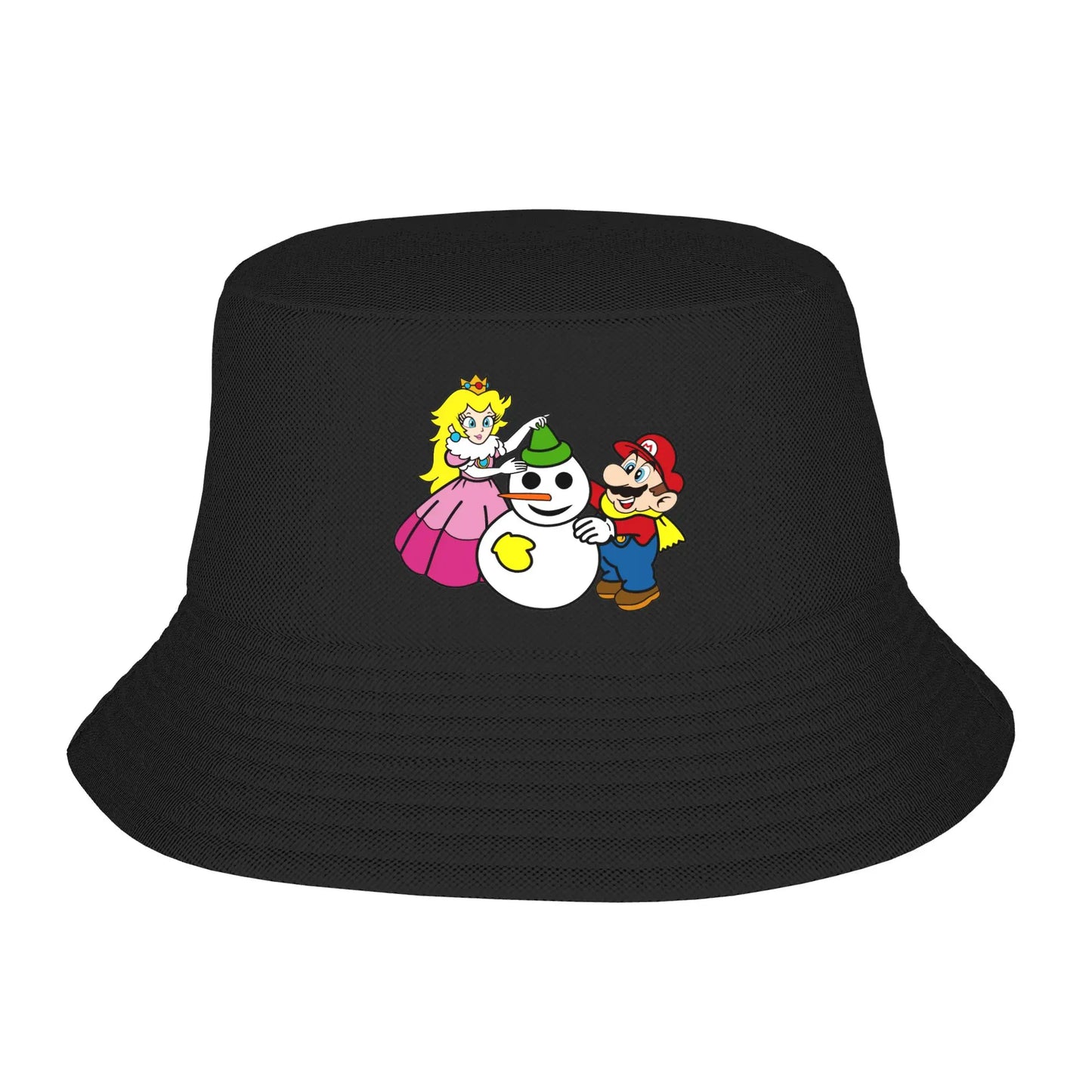 Men Women Bucket Hats Super Mario Yoshi Spring Picnic Headwear Lightweight