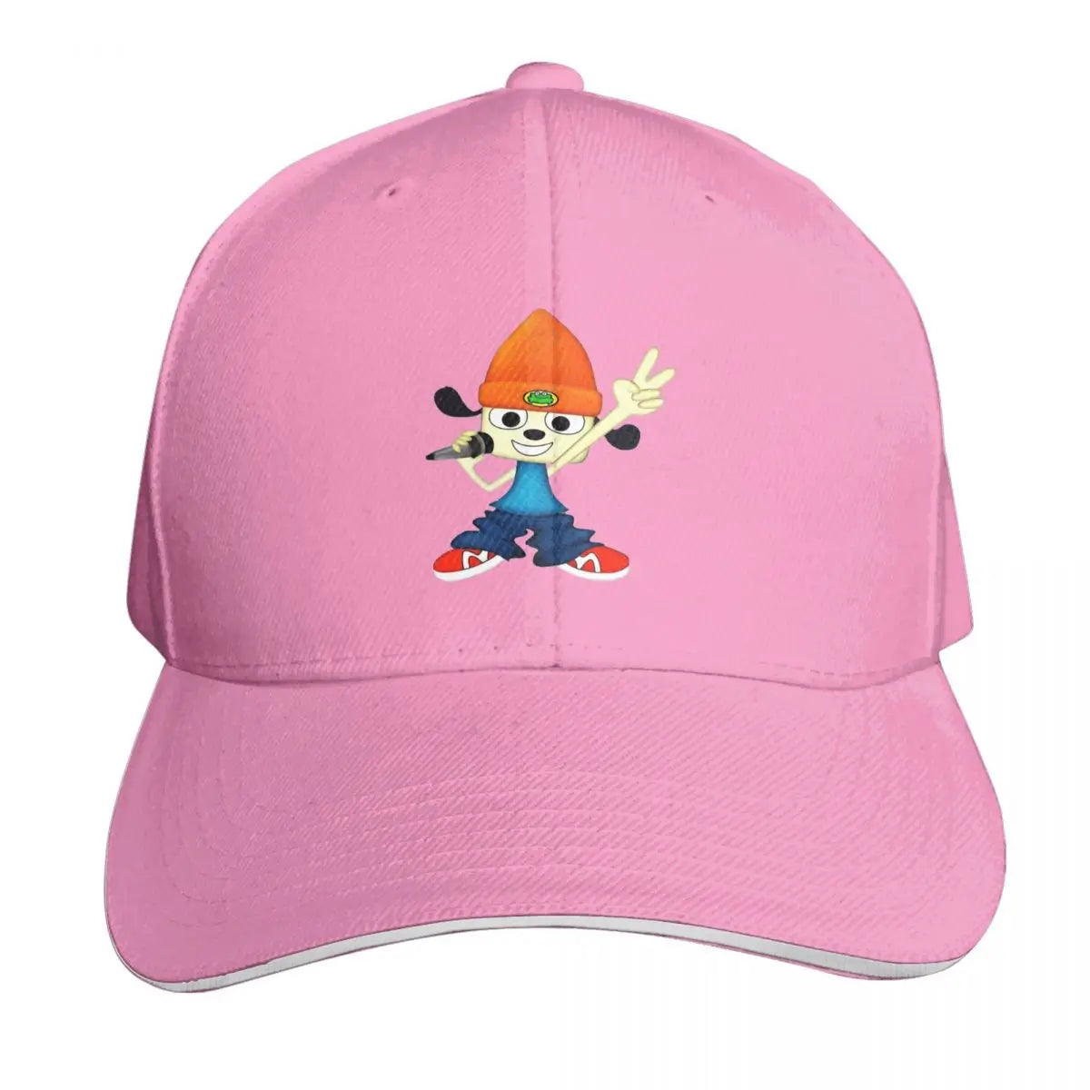 Parappa The Rapper Patchc Cartoon Game Cap Fashion Casual Baseball Caps