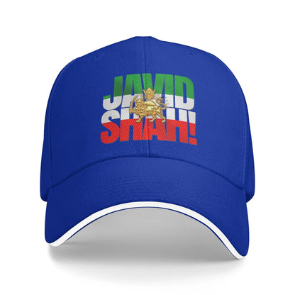 Javid Shah Iranian Flag Persian Pahlavi Lion And Sun Baseball Caps