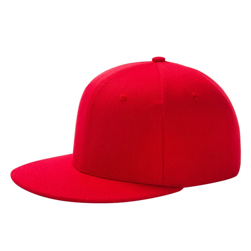 Unisex Flat Brim Snapback Hat For Men Women