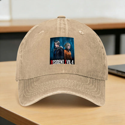 Washed Baseball Cap Leon and Ashley Residents Evils