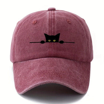 Cartoon Cat Printed Baseball Cap