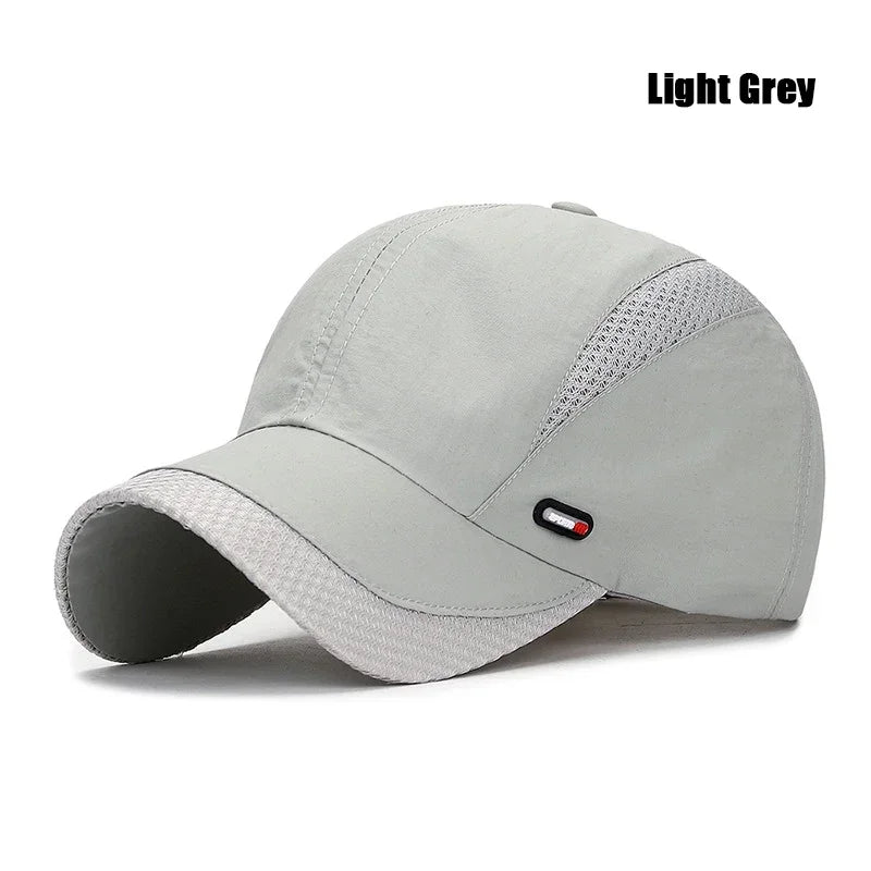 Summer Breathable Mesh Quick-Drying Hat Outdoor Sports Hat Sun Hat Baseball Caps