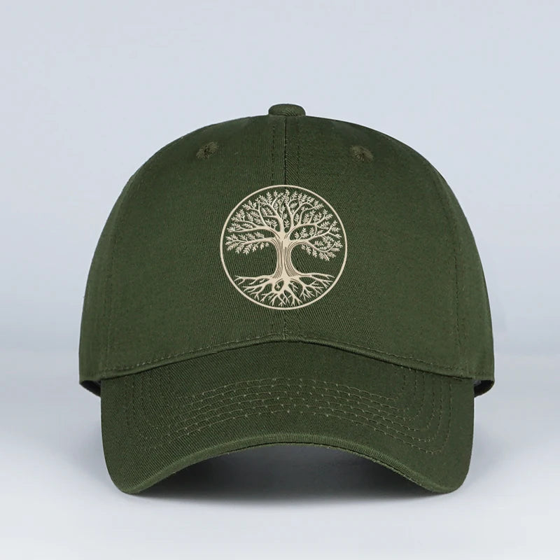 Spiritual Tree Of Life Printed Soft-Peak Baseball Cap