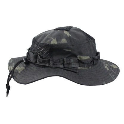 Camouflage Enthusiasts Square Pocket Camo Bonnie Cap US Bucket Benny Hats