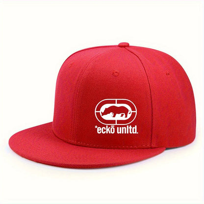 Fashionable Outdoor Flat Brimmed Hat With Fun Patterns Simple Style Unisex Snapback Caps