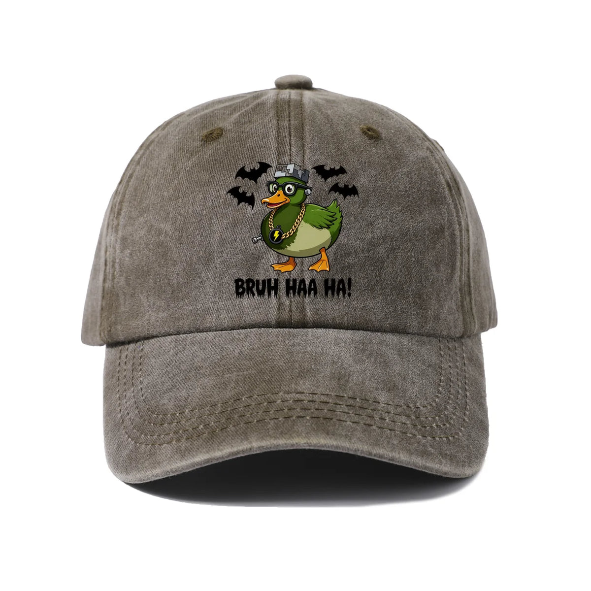 Bruh Haa Haa Duck Baseball Cap