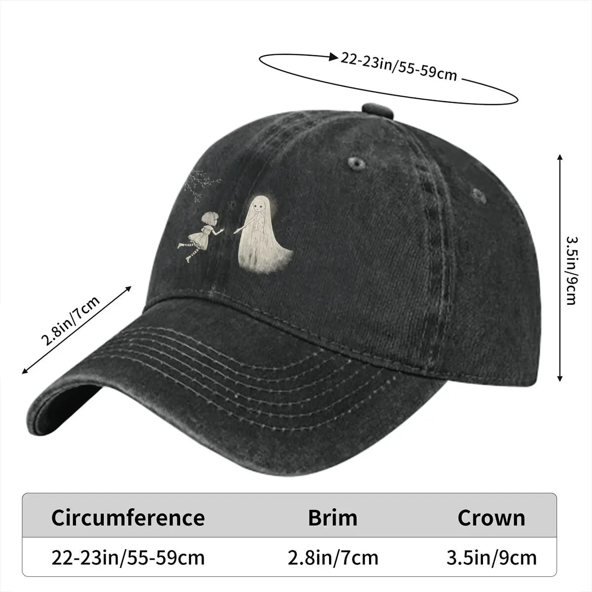 Fran Bow A Valokas Fran Bow Game Multicolor Hat Peaked Baseball Hat