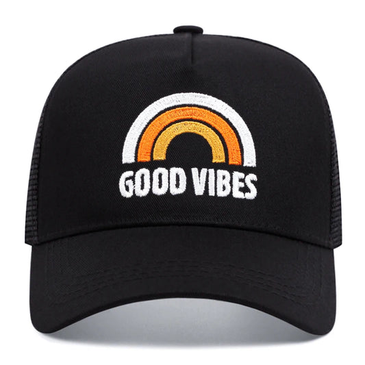 GOOD Vibes Women Men Printing Baseball Cap
