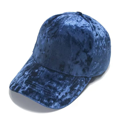 Autumn Winter Velvet Baseball Cap - Unisex Curved Brim Casual Hat