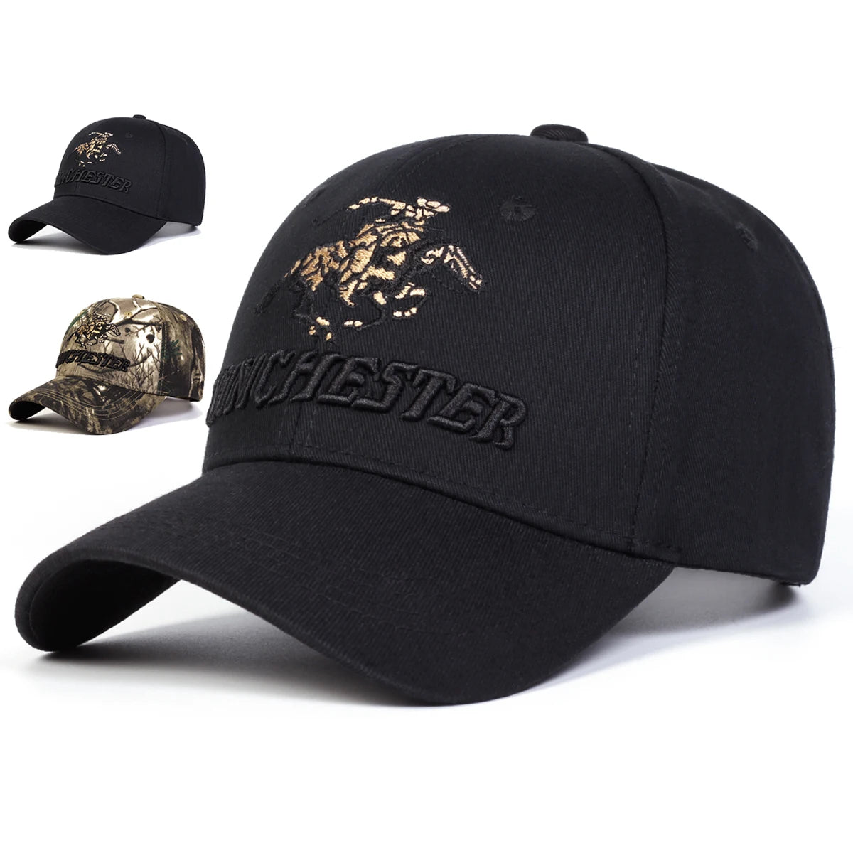 Unisex Winchester Letter Embroidery Baseball Caps