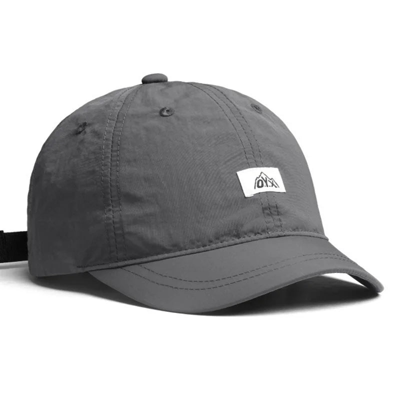 Unisex Retro Baseball Cap With Short Brim