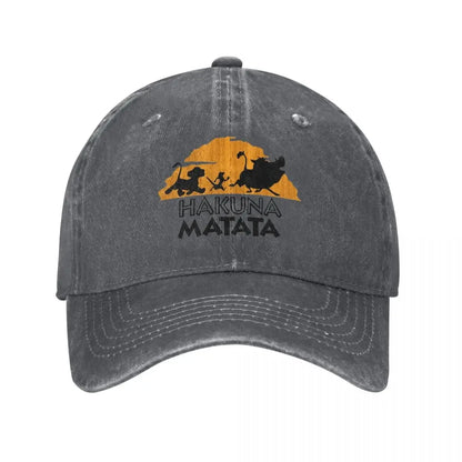 The Washed Baseball Cap Hakuna Matata Vintage Hip Hop Dad Hats Summer