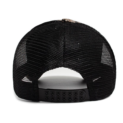 Baseball Cap Summer Mesh Hat Fashion Leopard Spangle Design Hats