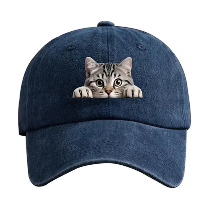 Fashion Washed Cotton Denim Baseball Caps Men Women