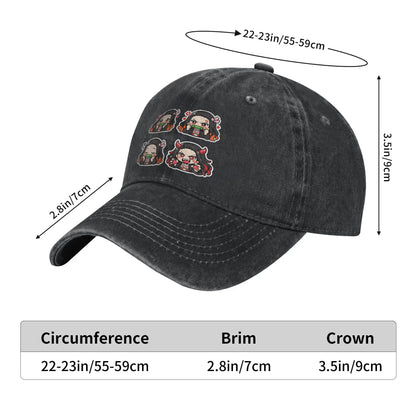Chibi Nezuko Kamado Baseball Caps Peaked Cap Demon Slayer