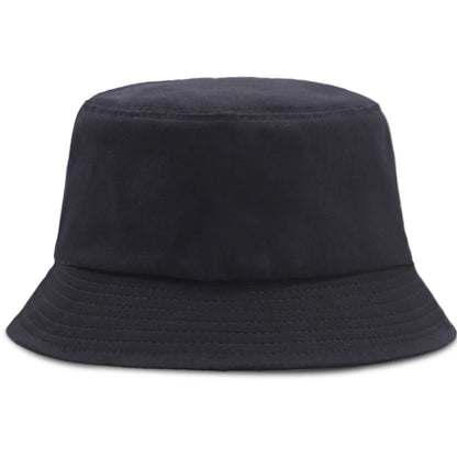 Little Black Cat And Knife Funny Letter Men Panama Hat Unisex Fashion Bucket Hats For Man Women