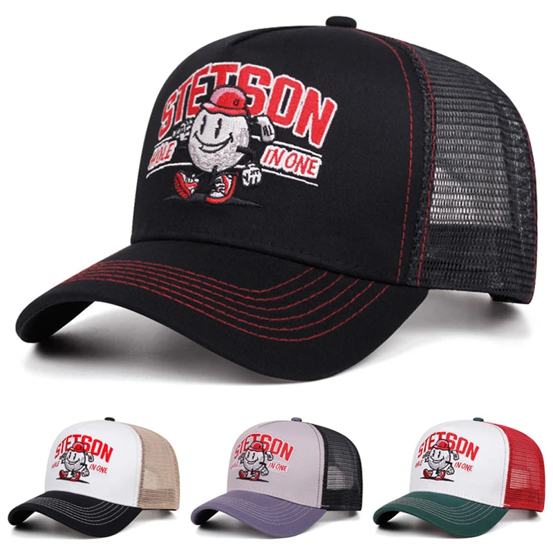 Fashion New Baseball Hat Snowman Embroidery Truck Hat