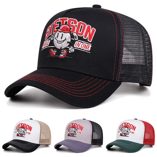 Fashion New Baseball Hat Snowman Embroidery Truck Hat