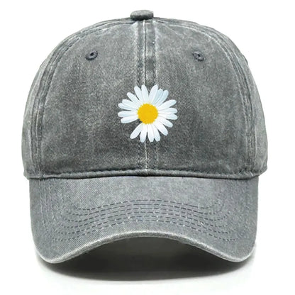 New Daisy Print Baseball Cap